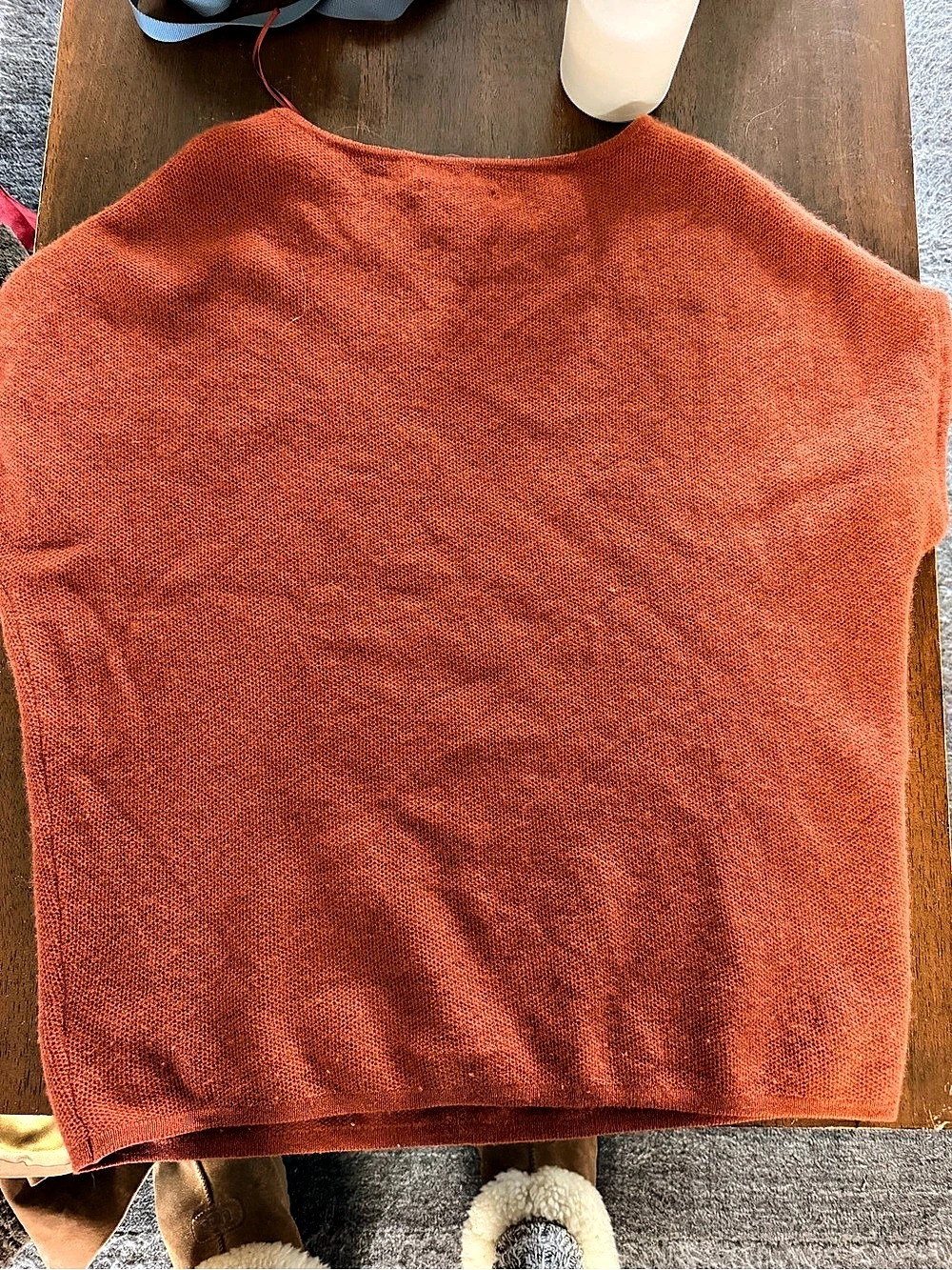 Tahari Cashmere Short Sleeve Top Size large - Picture 3 of 4